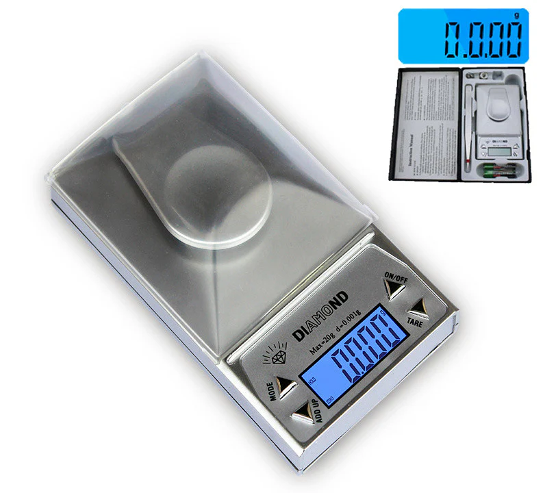 0.001g Diamond Milligram Digital Precision Pocket Scale 20 Gram - Image 13