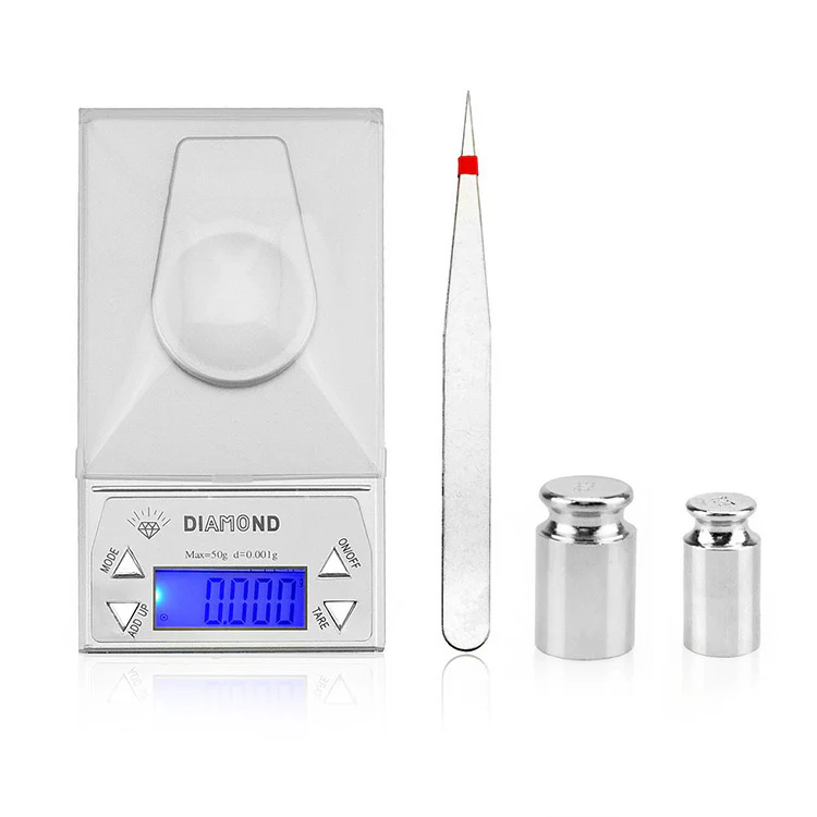 0.001g Diamond Milligram Digital Precision Pocket Scale 50 Gram - Image 8