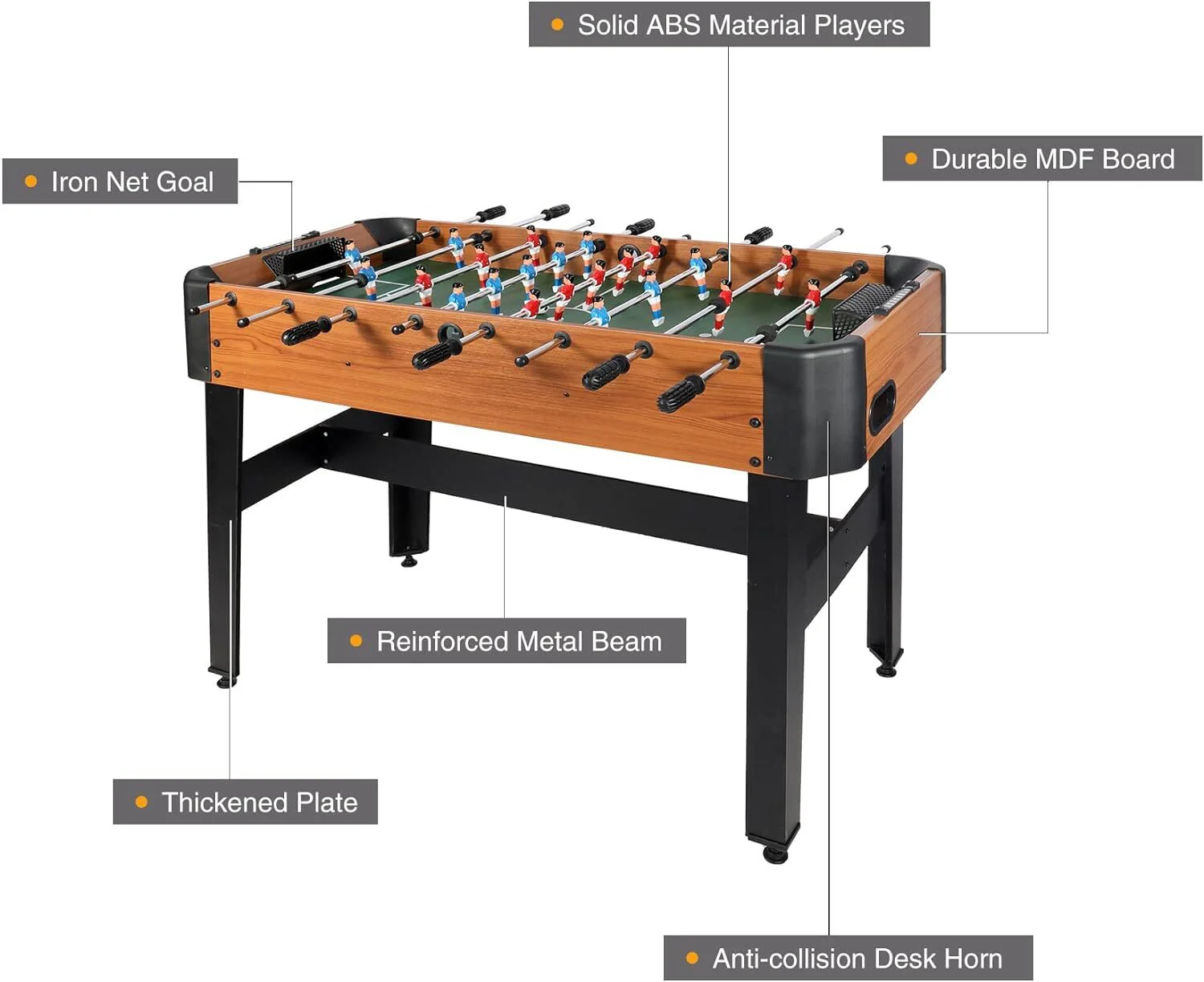 1.2m Foosball Soccer Table Home Football Game - Image 12