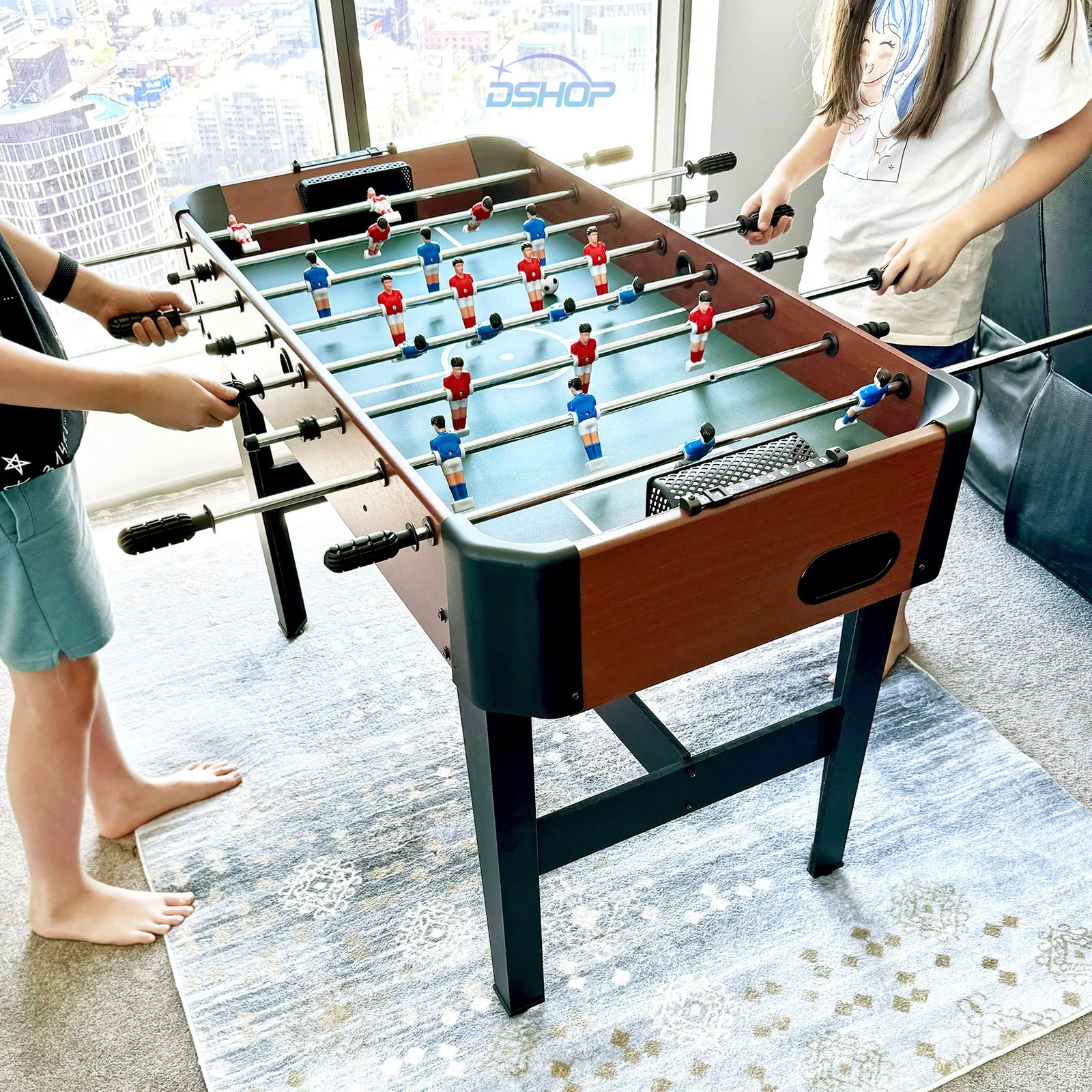 1.2m Foosball Soccer Table Home Football Game - Image 8