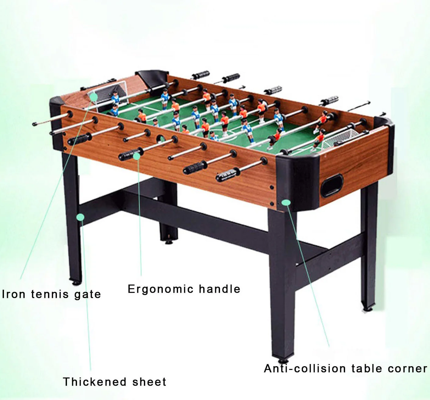 1.2m Foosball Soccer Table Home Football Game - Image 9