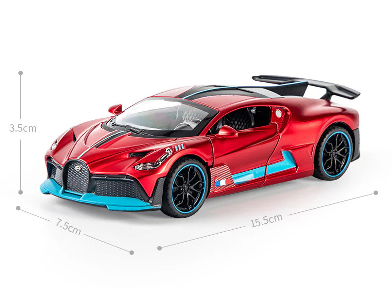 1:32 Metal Bugatti Sports Car Model Toy - Image 9