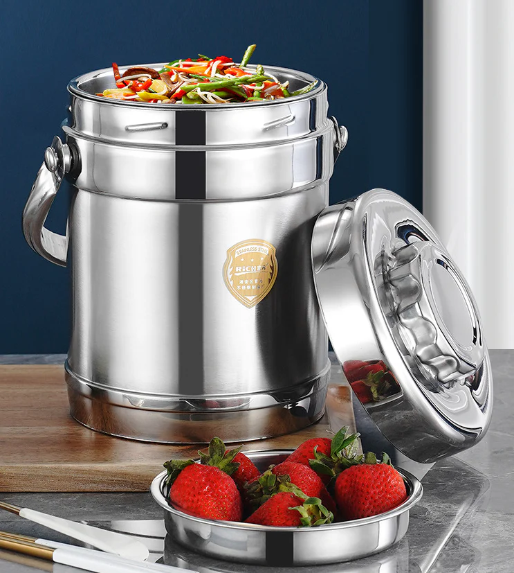 1.4L Stainless Steel Insulated Portable Thermos Food Jar Lunchbox Containers - Image 13