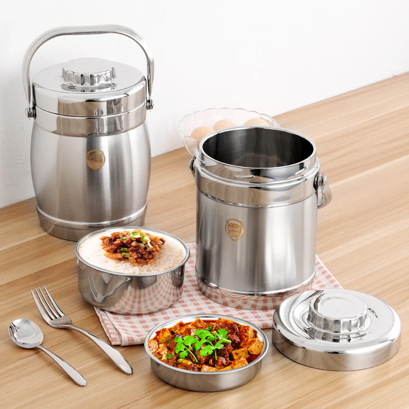 1.4L Stainless Steel Insulated Portable Thermos Food Jar Lunchbox Containers - Image 15