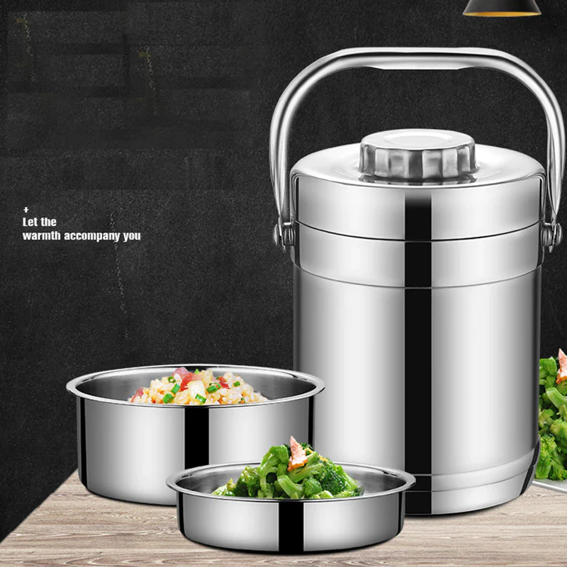 1.4L Stainless Steel Insulated Portable Thermos Food Jar Lunchbox Containers - Image 6
