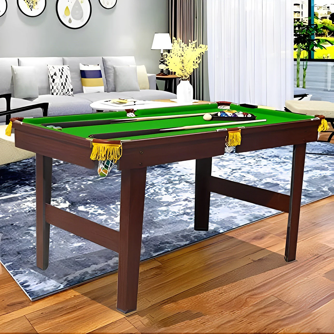 1.4m Pool Table Billiard Snooker Game Table with Accessories - Image 3