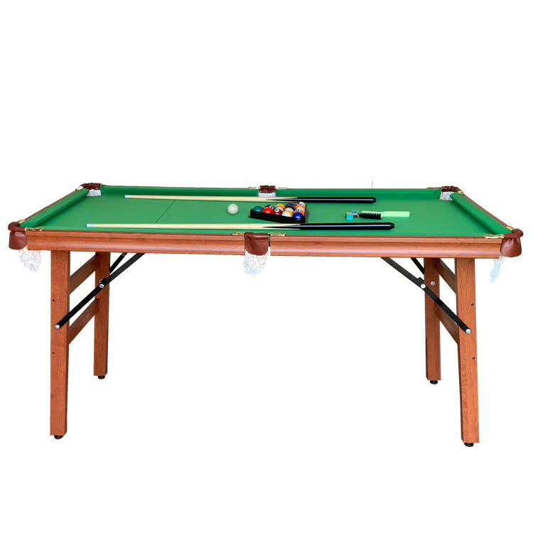 1.4m Pool Table Billiard Snooker Wood & Steel Foldable Game Table with Accessories - Image 11