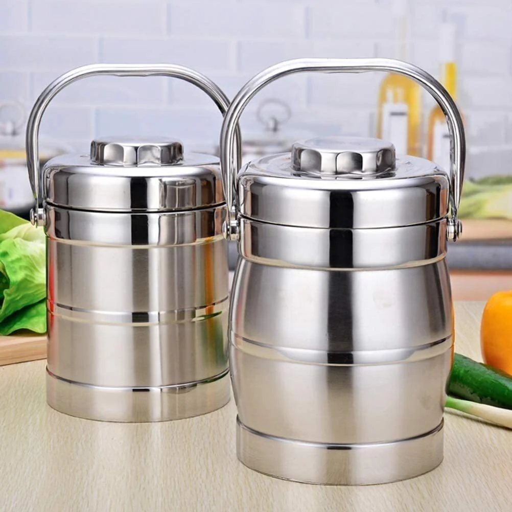 1.6L Stainless Steel Vacuum Insulated Portable Thermos Food Jar Lunchbox Containers - Image 13