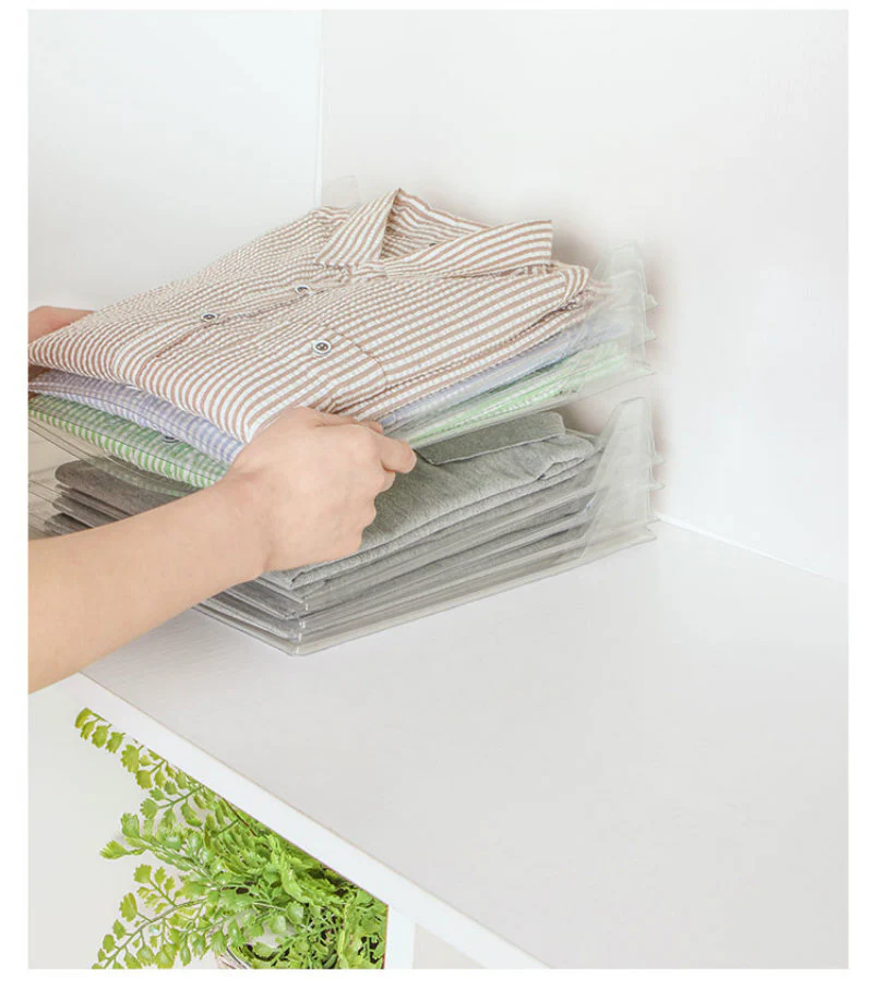 10-Pack T-Shirt Clothing Closet Clothes Storage Organizing System - Image 12