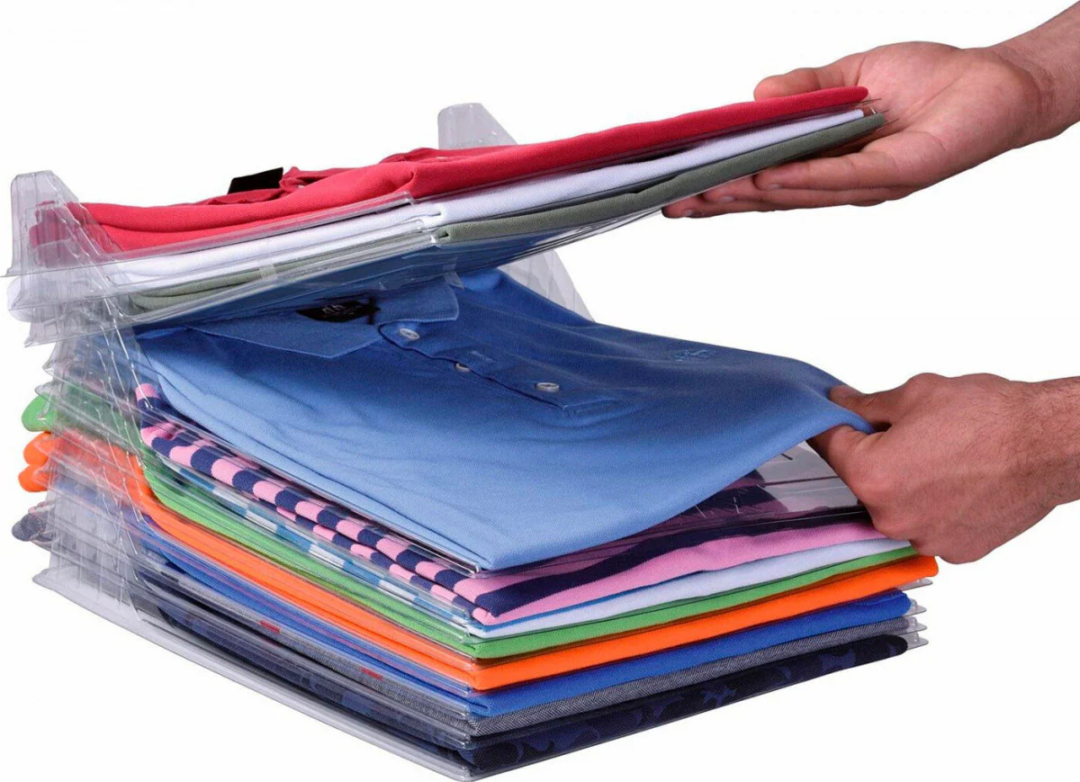 10-Pack T-Shirt Clothing Closet Clothes Storage Organizing System - Image 5