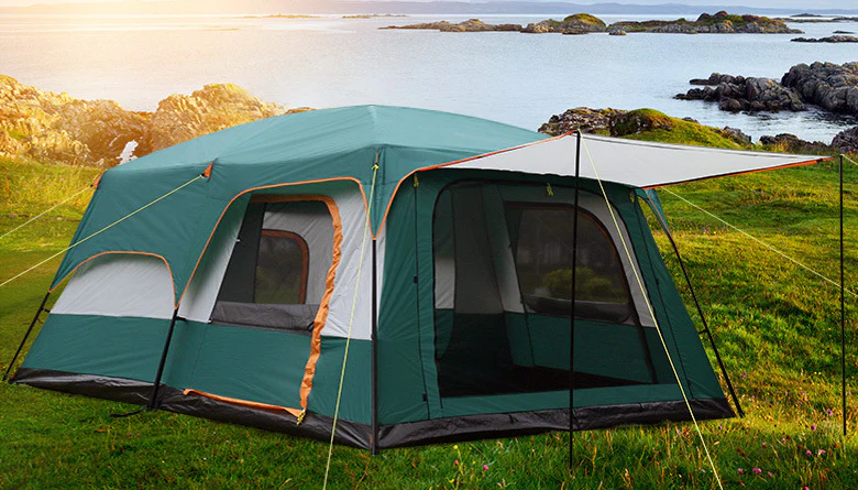 10-Person Large Family Outdoor Dome Camping Tent with Porch - Image 15
