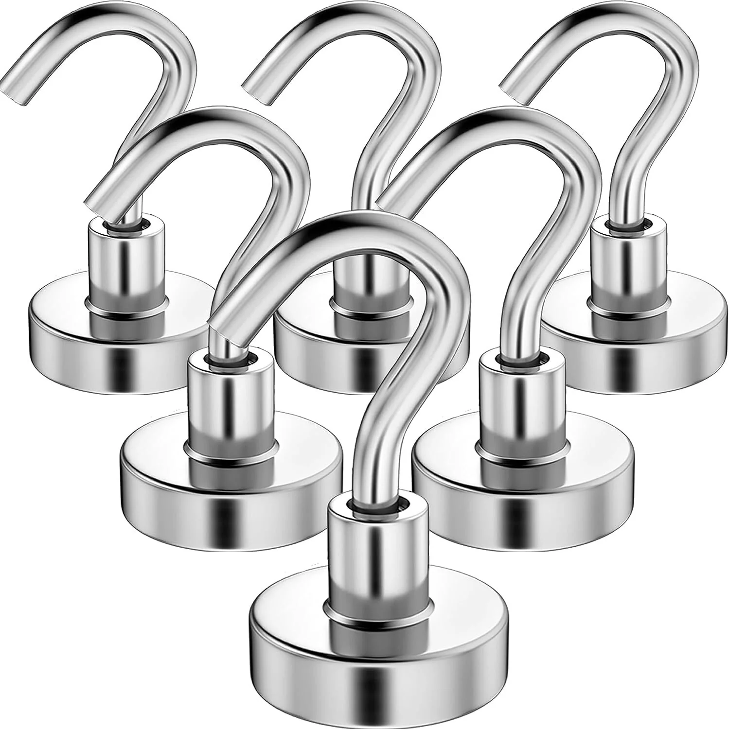 10 X Heavy Duty Magnetic Hooks Multipurpose Strong Hanging Magnets Hangers - Image 9