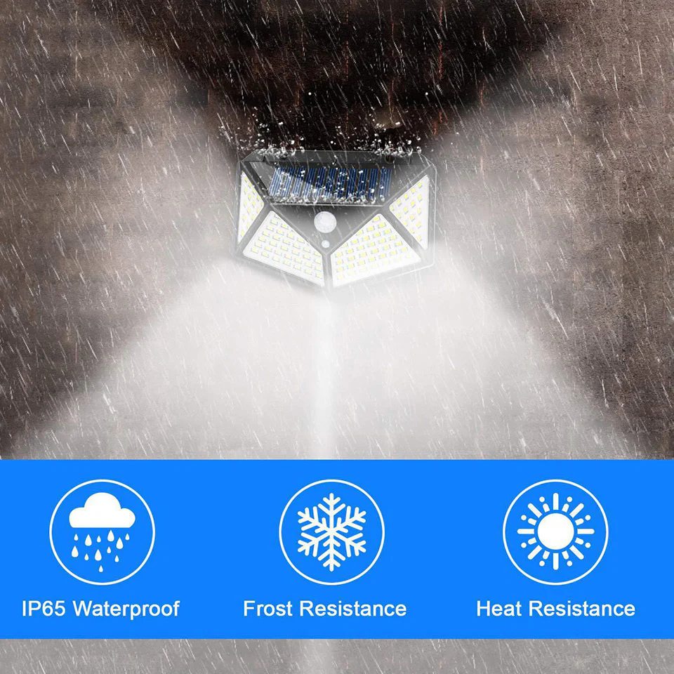 100 LED Motion Sensor Solar Outdoor Security Light - Image 8