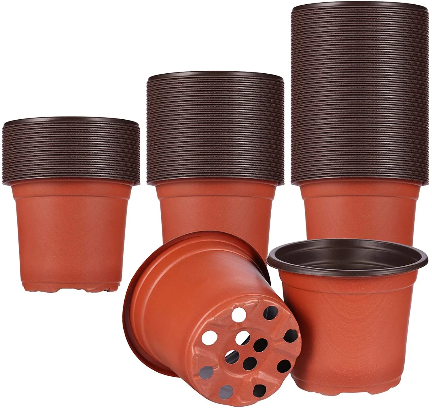 100 X Plant Flower Garden Pots Nursery Seedlings Pot Growing Container (120mm) - Image 3