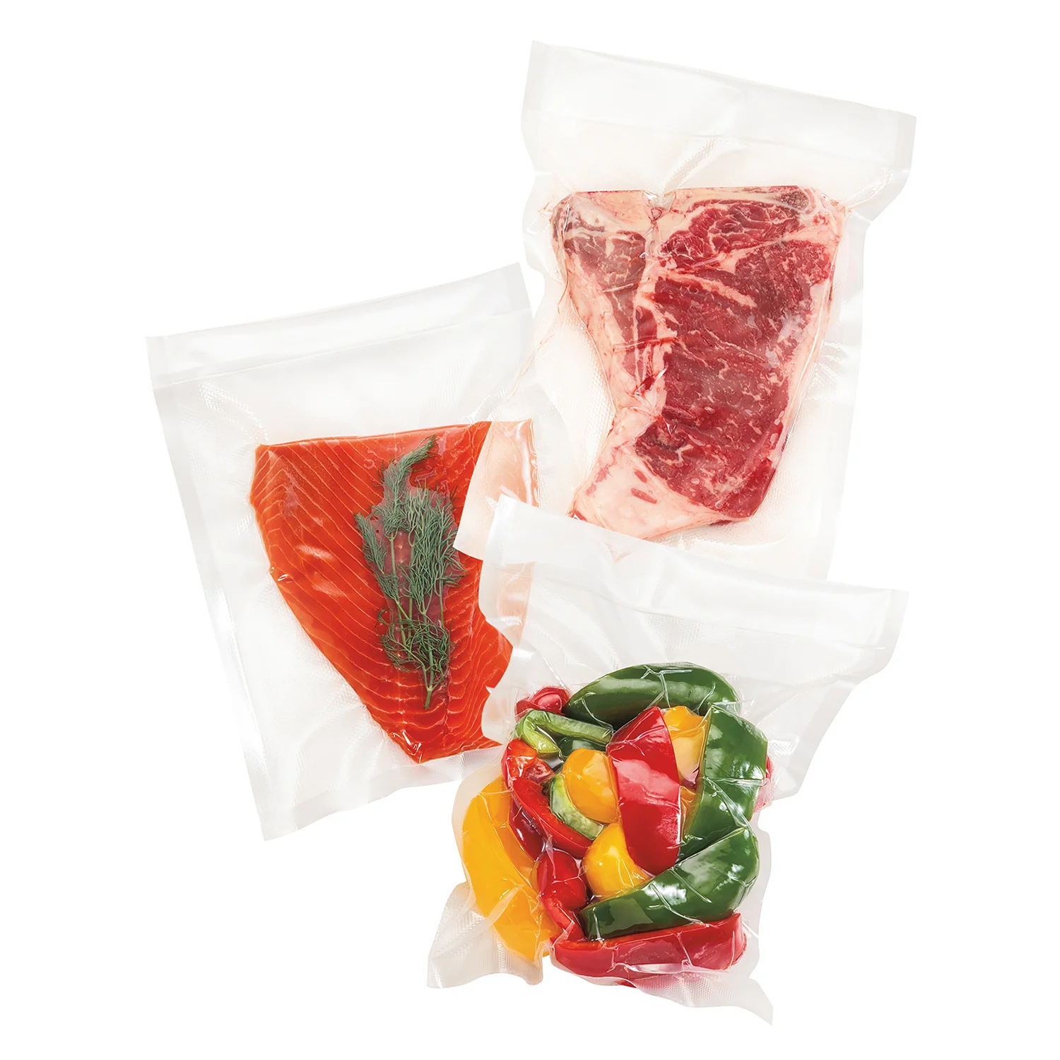 100 X Vacuum Sealer Bags Heat Seal Food Storage Saver (15 x 20cm) - Image 4