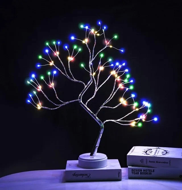108 LED Firefly Colourful Fairy Light Spirit Tree - Image 12