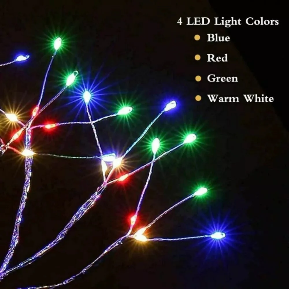 108 LED Firefly Colourful Fairy Light Spirit Tree - Image 3