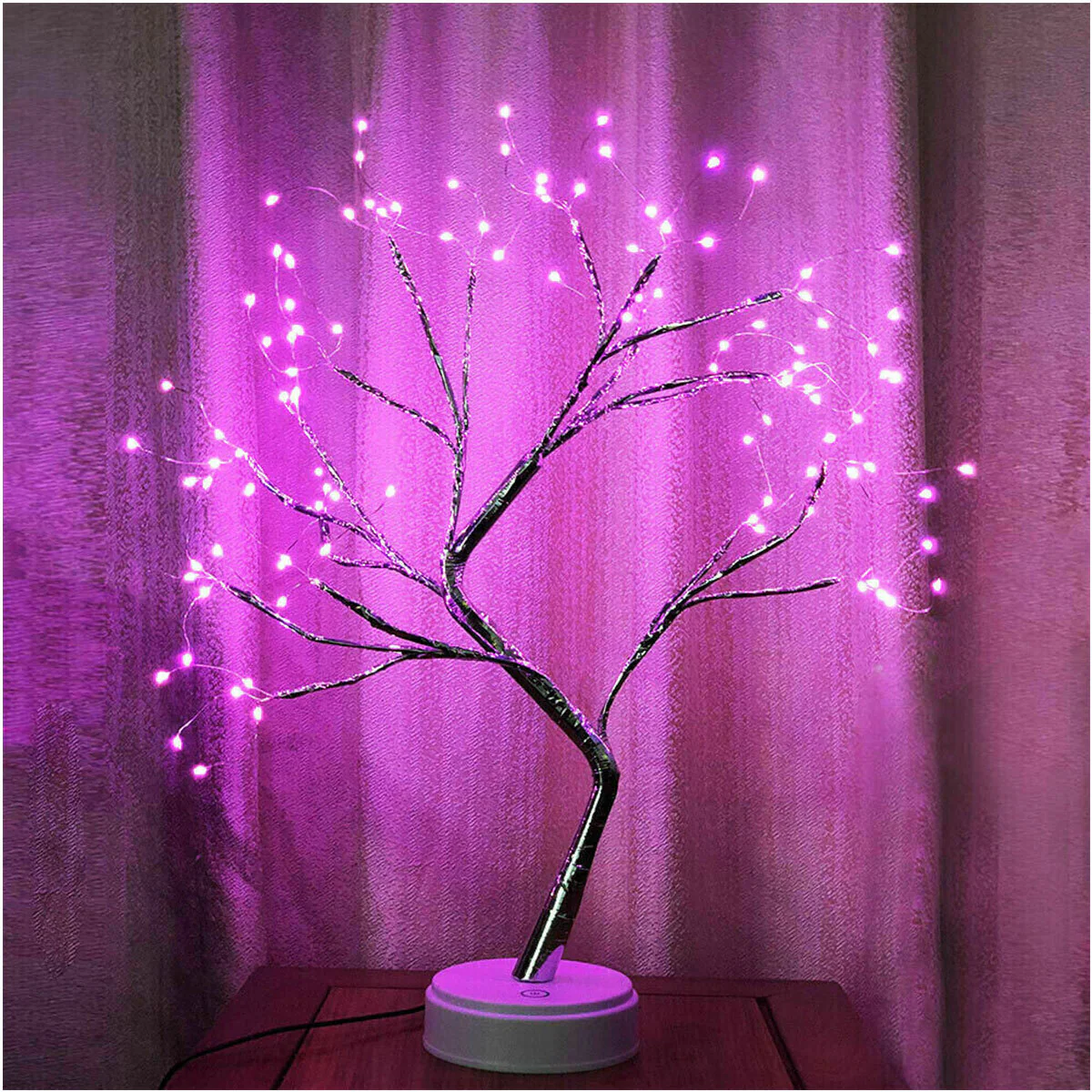 108 LED Firefly Fairy Light Spirit Tree Pink - Image 6