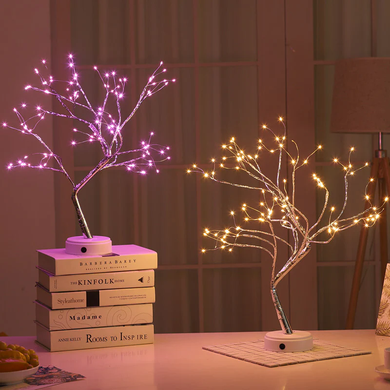 108 LED Firefly Fairy Light Spirit Tree Pink - Image 8