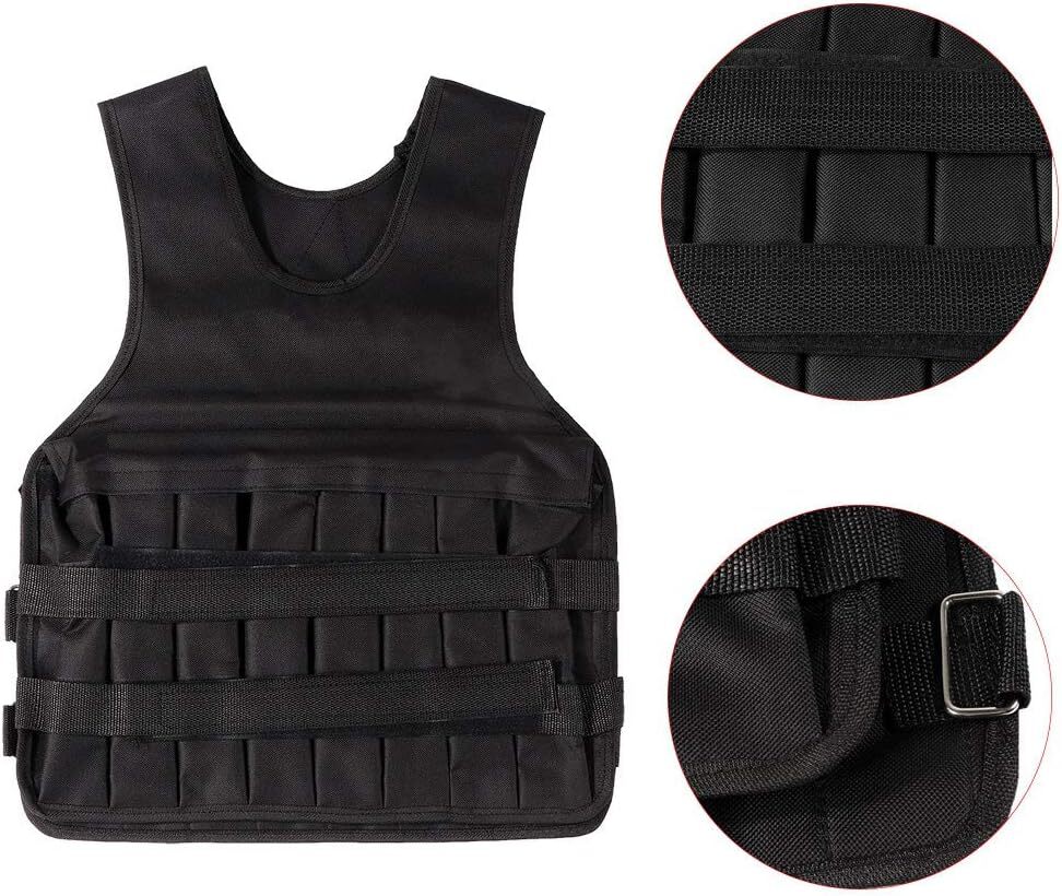 10kg Adjustable Weighted Vest for Strength Training Cardio Fitness - Image 5