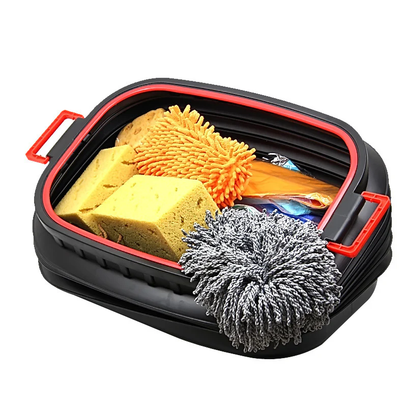 10L Collapsible Boot Organiser Water Storage Folding Bucket - Image 4