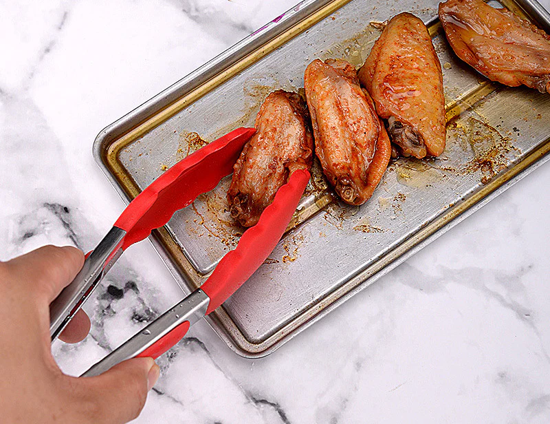 10PC Silicone Kitchen Cooking Baking Utensil Set (Red) - Image 5