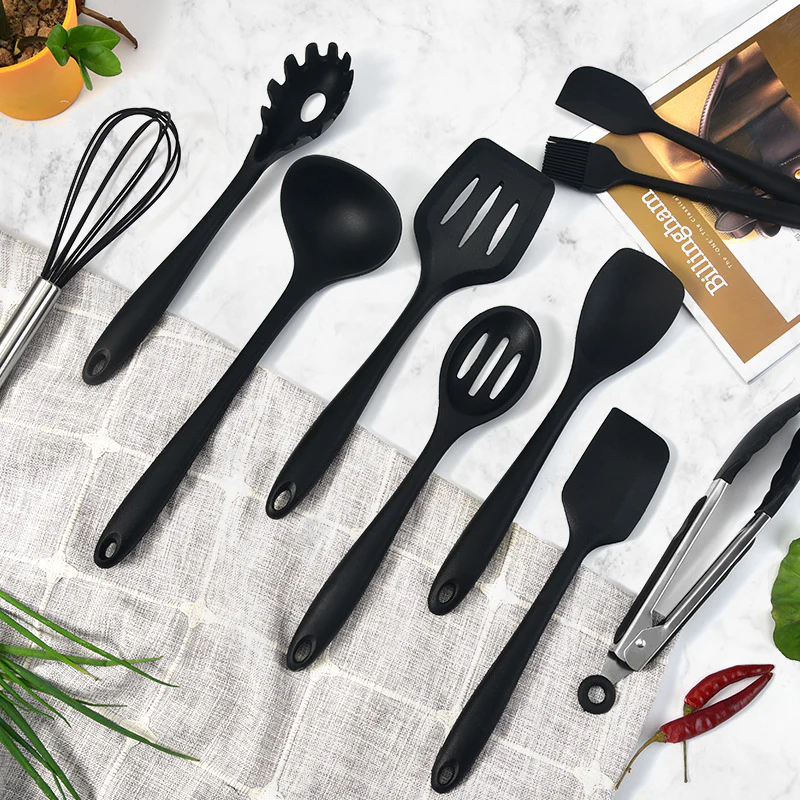 10PC Silicone Kitchen Cooking Baking Utensil Set - Image 6