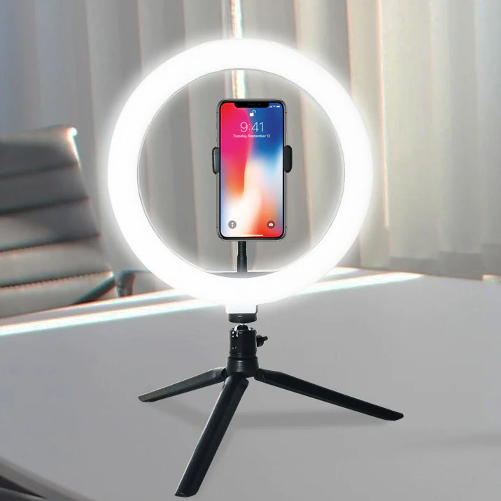 12" LED Ring Light with Tripod and Phone Holder - Image 4