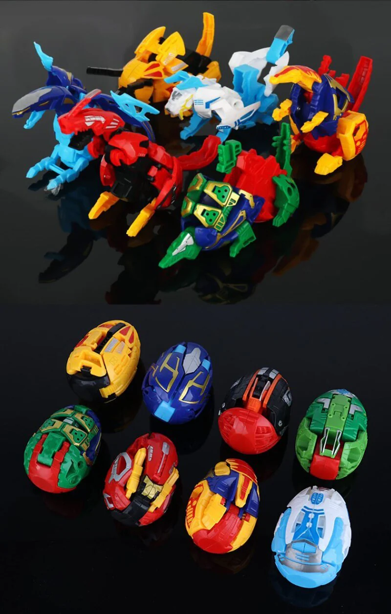 12-piece Dinosaur Transformer Collection Robot Transforming Toy Set - Image 10