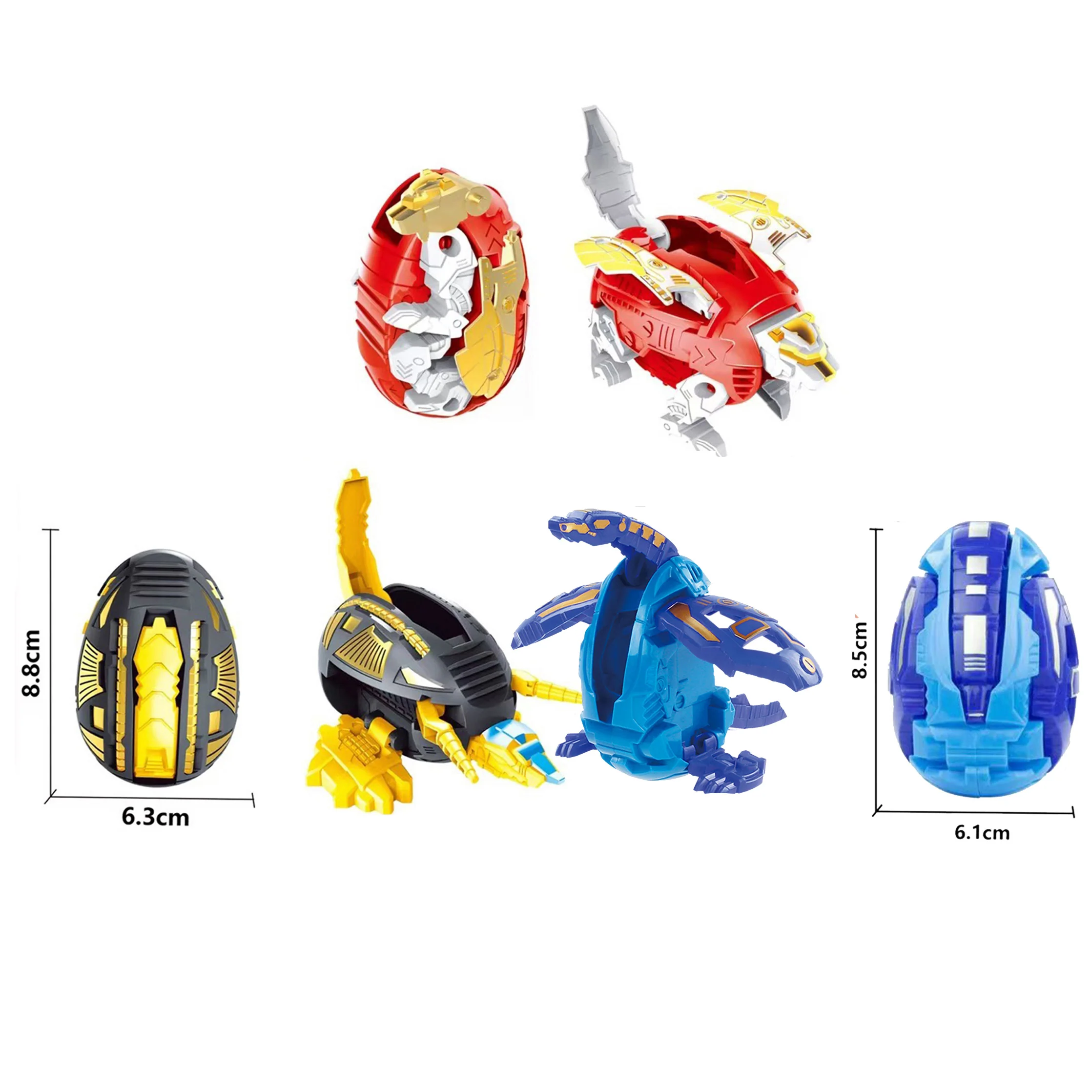 12-piece Dinosaur Transformer Collection Robot Transforming Toy Set - Image 16