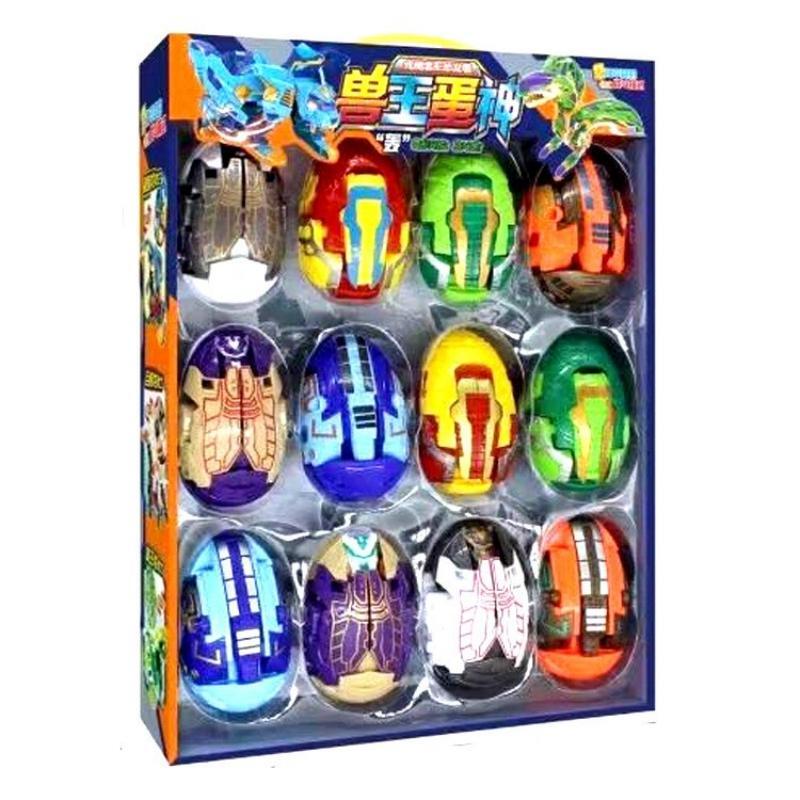 12-piece Dinosaur Transformer Collection Robot Transforming Toy Set - Image 7