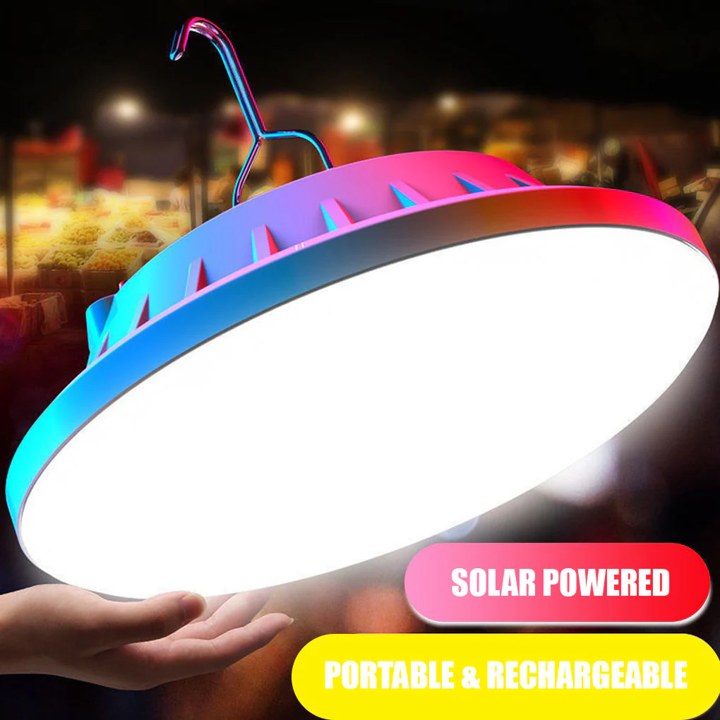 120 LED Solar Lamp Rechargeable Lantern Portable Outdoor Light - Image 19