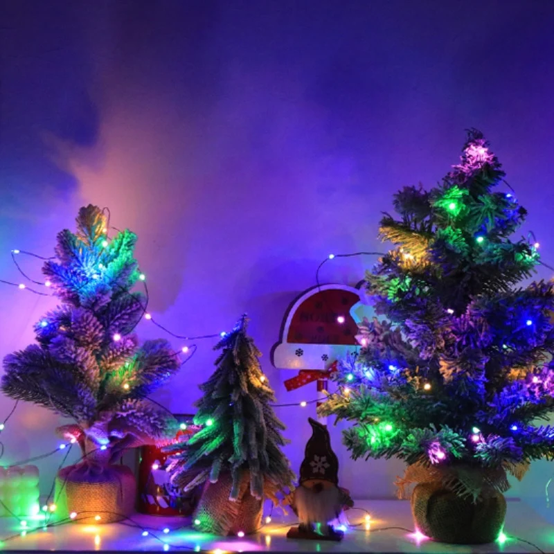 12m 100 LED Solar Powered Multicolour Fairy String Lights Rechargeable Garden Patio Decor - Image 11