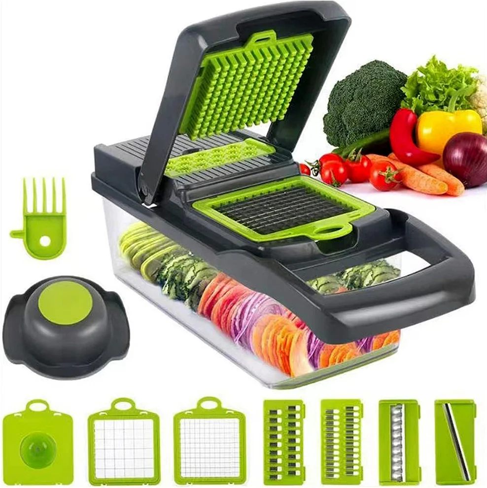 16 in 1 Multifunction Vegetable Chopper Dicer Cutter Grater Slicer Food Processor - Image 19