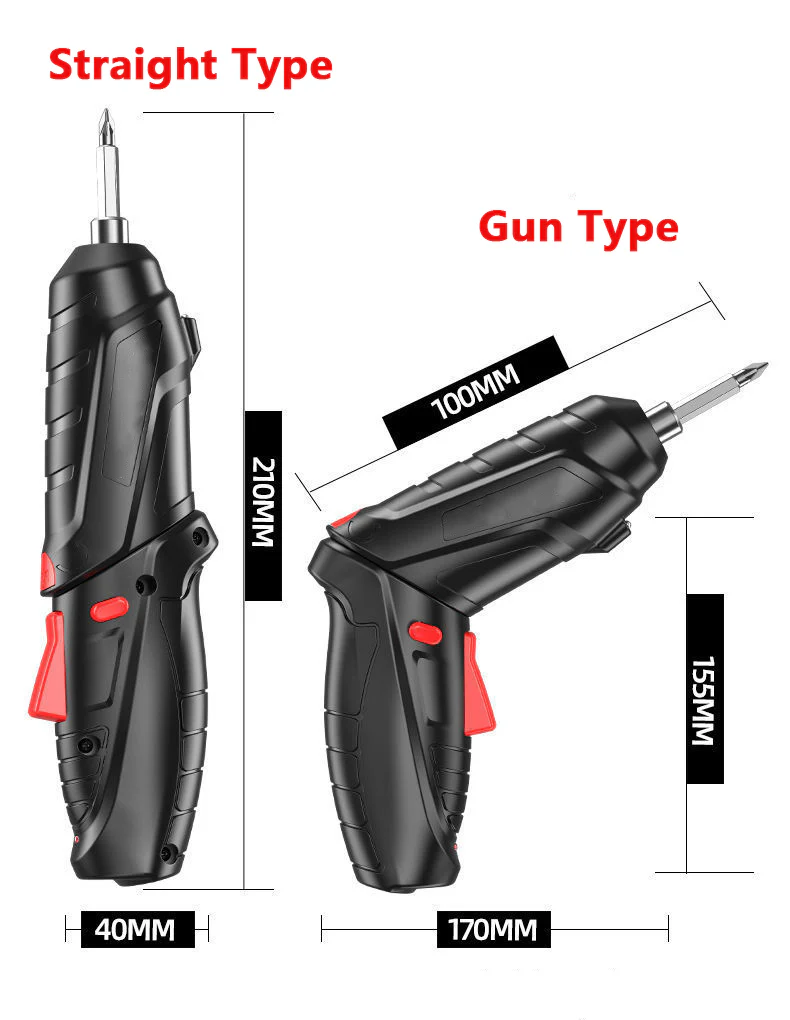 15 PC Cordless Electric Screwdriver and Accessories Set - Image 8