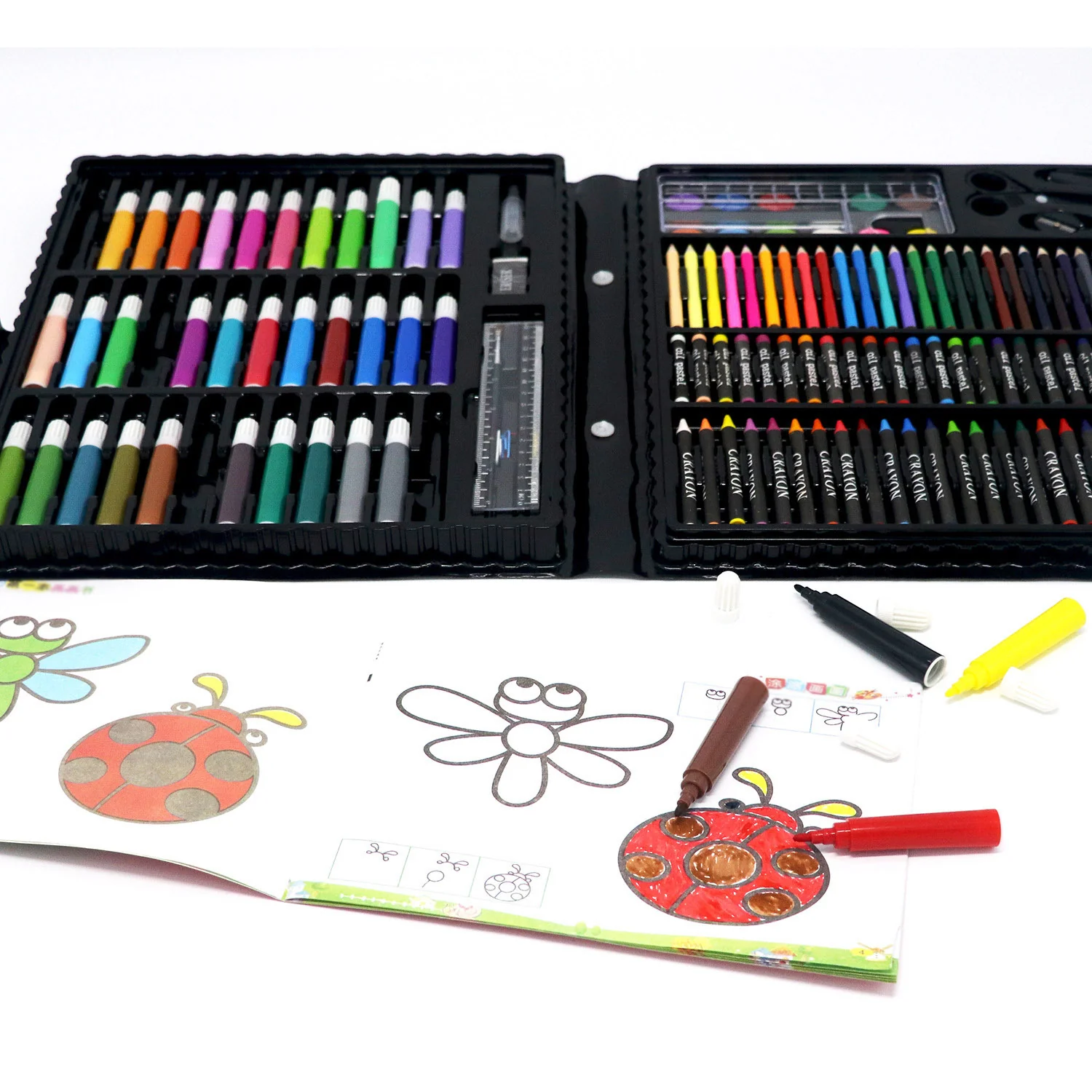150 PC Drawing Colour Pens Complete Painting Set - Image 9