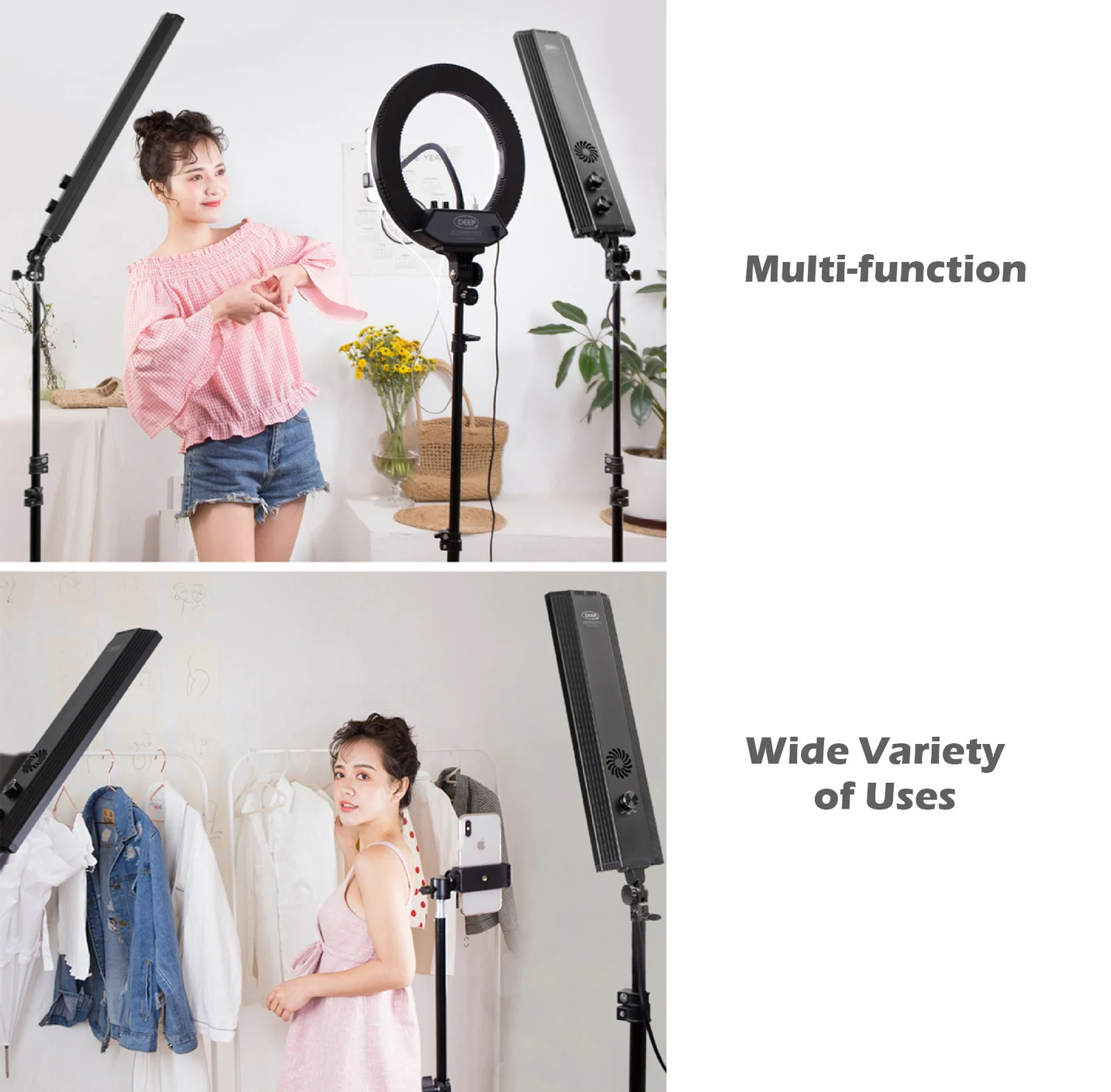 2.1m Universal Light Camera Holder Tripod Stand - Image 6