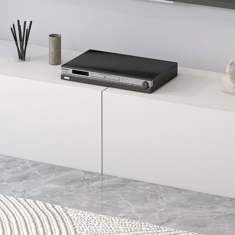 2.4m Lusso Designer Wooden TV Cabinet Entertainment Unit 240cm (White) - Image 5