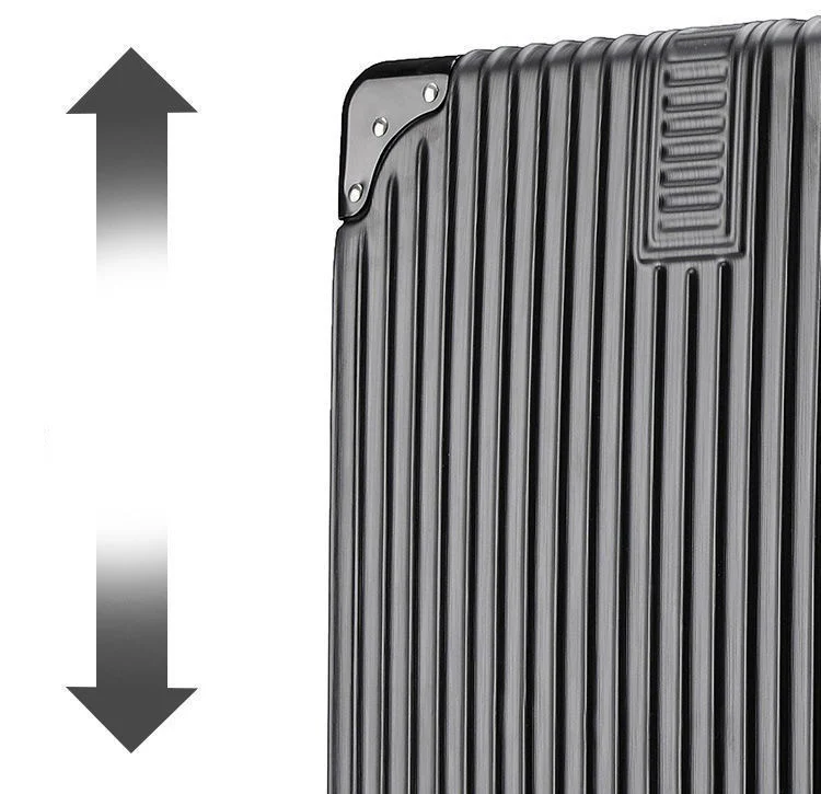 2-Piece Deluxe Tough Carry-On Luggage Suitcase Set (Black & White) - Image 11