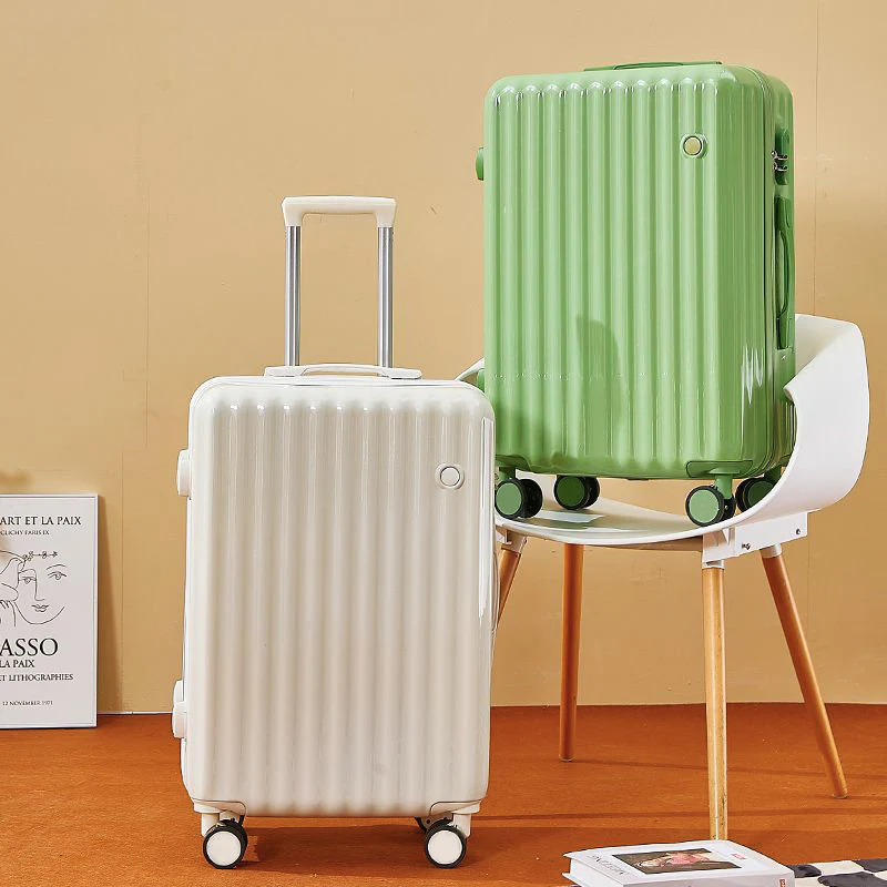 2-Piece Designer Standard Cabin Carry-On Luggage Suitcase Set (Green) - Image 6