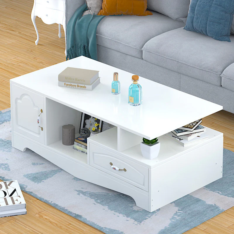 2-Piece Set Royal Luxury Coffee Table & Adjustable TV Cabinet - Image 8