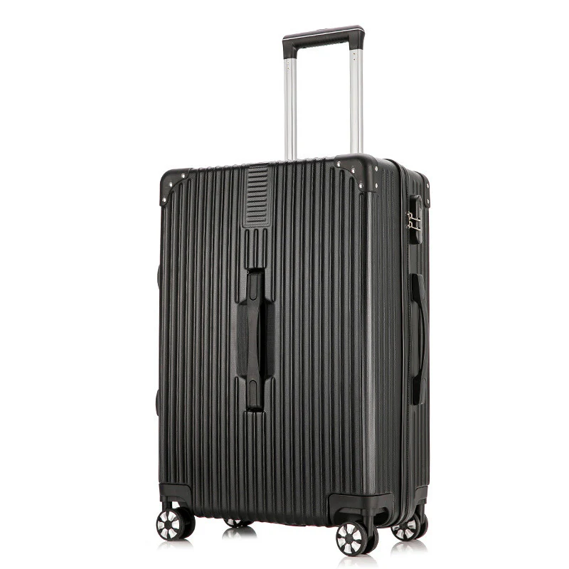 2-Piece Standard Cabin Carry-On Luggage Suitcase Set (Black) - Image 6