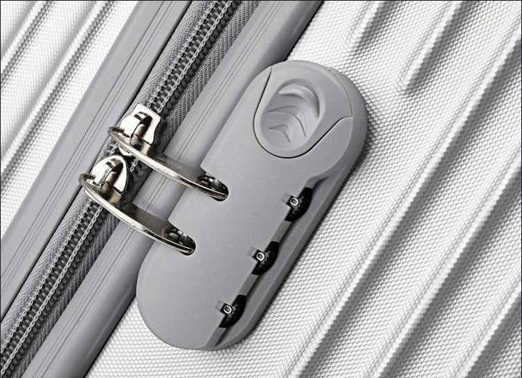 2-Piece Standard Cabin Carry-On Luggage Suitcase Set (Black) - Image 14