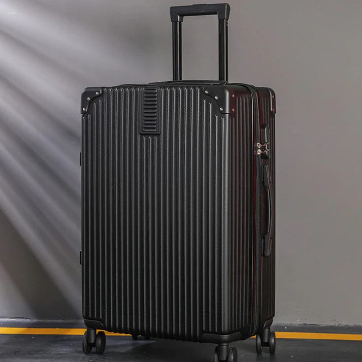 2-Piece Standard Cabin Carry-On Luggage Suitcase Set (Black) - Image 7