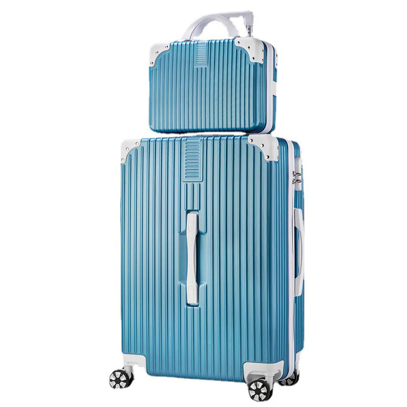 2-Piece Standard Cabin Carry-On Luggage Suitcase Set (Sky Blue) - Image 9