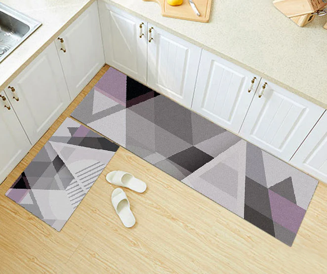 2-Pieces Kitchen Area Rug Doormat Hallway Bathroom Mats - Image 2