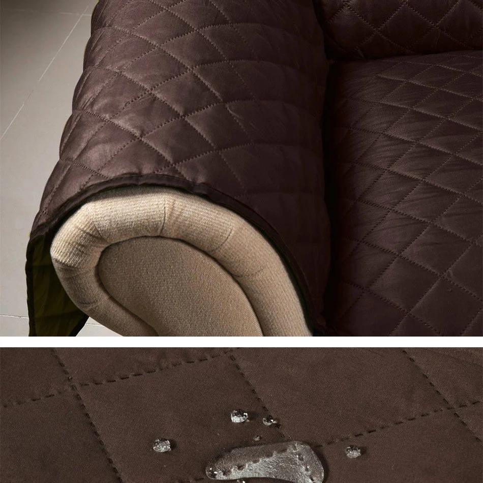 2-Seater Sofa Slipcover Quilted Couch Cover Water Resistant Furniture Protector - Image 8