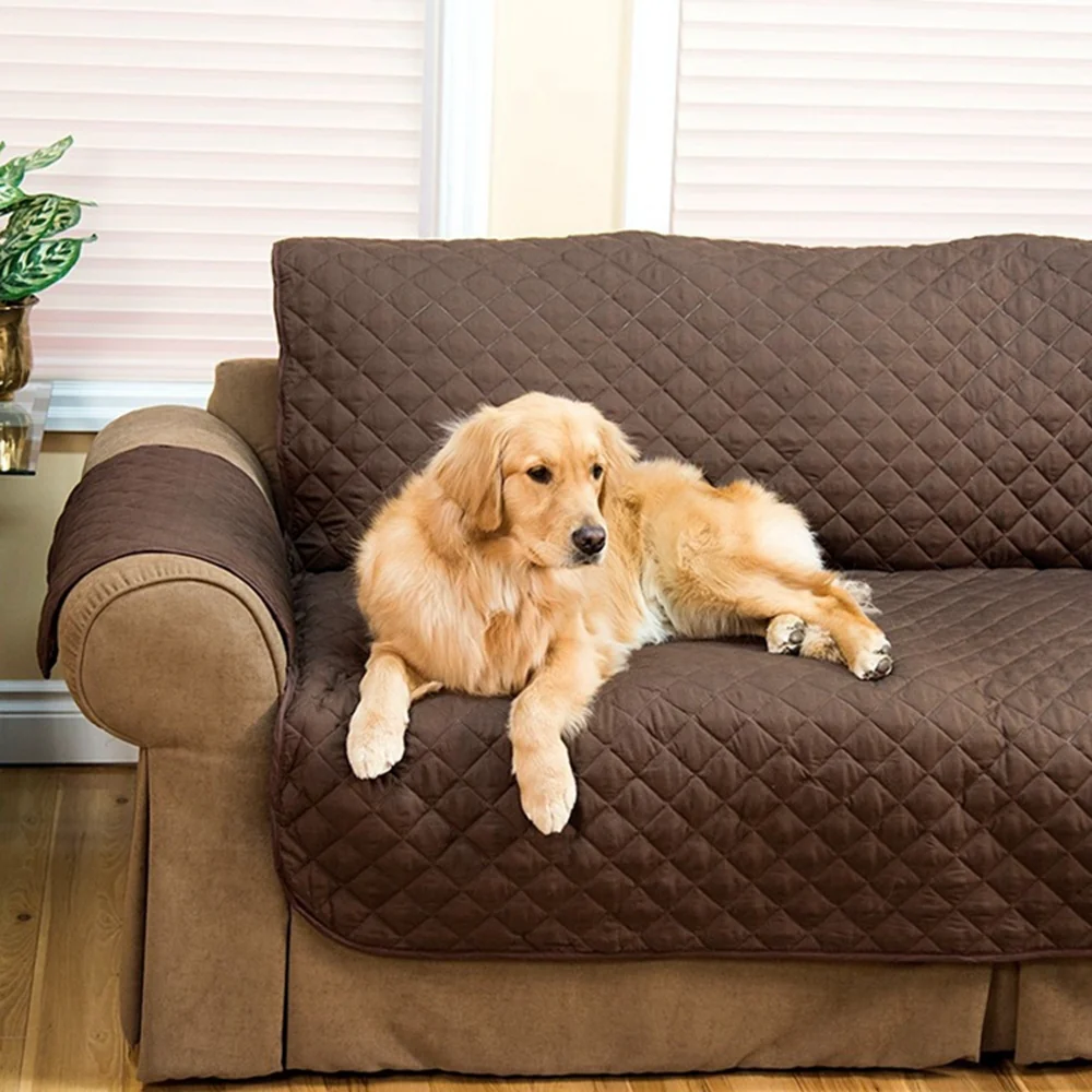 2-Seater Sofa Slipcover Quilted Couch Cover Water Resistant Furniture Protector - Image 5