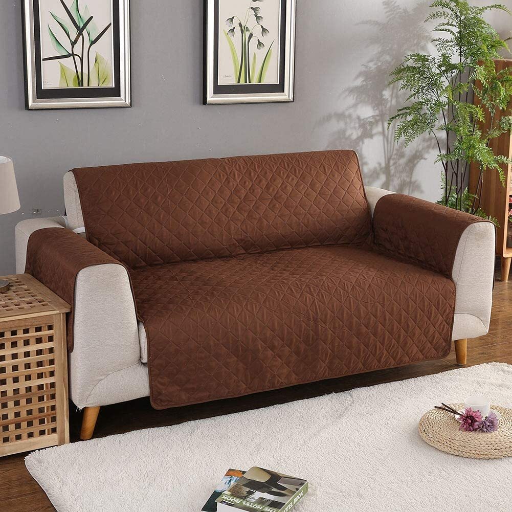 2-Seater Sofa Slipcover Quilted Couch Cover Water Resistant Furniture Protector - Image 8