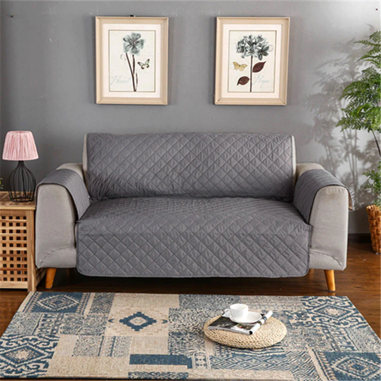 2-Seater Sofa Slipcover Quilted Couch Cover Water Resistant Furniture Protector - Image 3